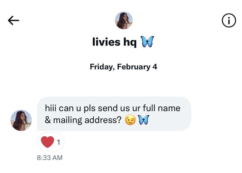 never received my #DRIVINGHOME2U polaroid but I won’t forget this moment of receiving my first ever DM from @LiviesHQ 🥺💜