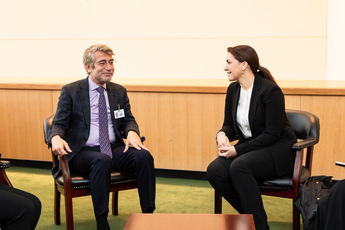 mariammalmheiri's tweet image. It was my pleasure to meet Dr. Walid Fayad, Minister of Energy and Water of #Lebanon, on the sidelines of #UN2023WaterConference to discuss bilateral relations between our countries in #wateraction as well as the #UAE&apos;s preparations to host #COP28UAE