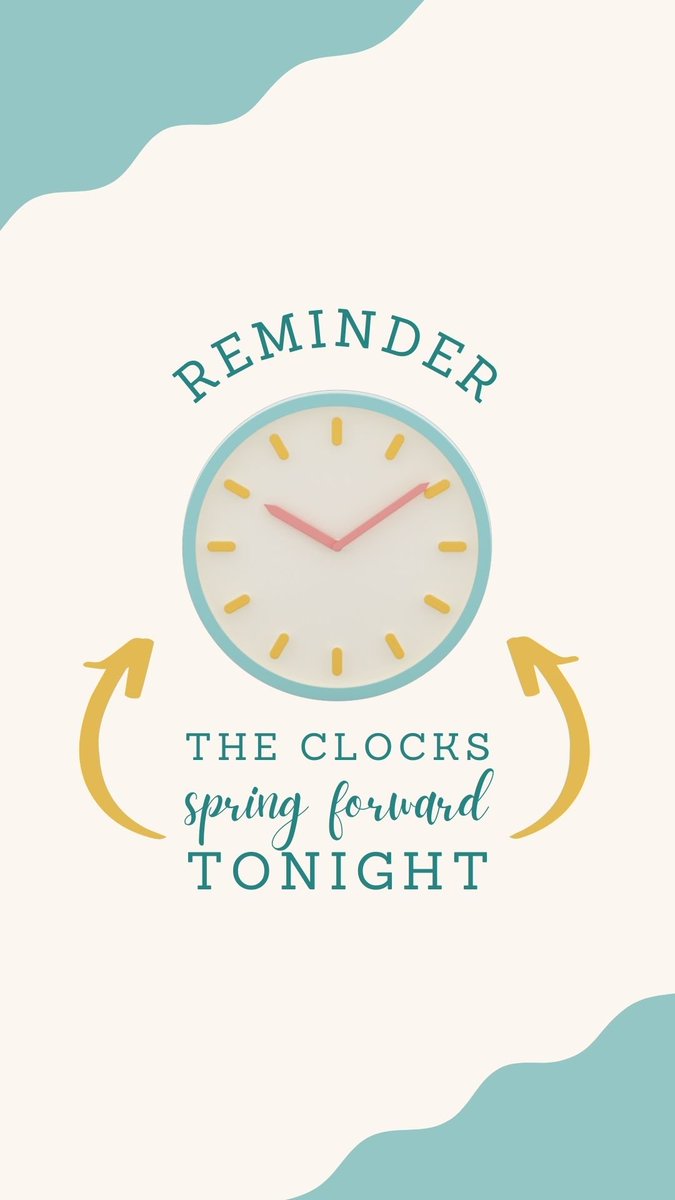 Remember to change your clocks tonight ...