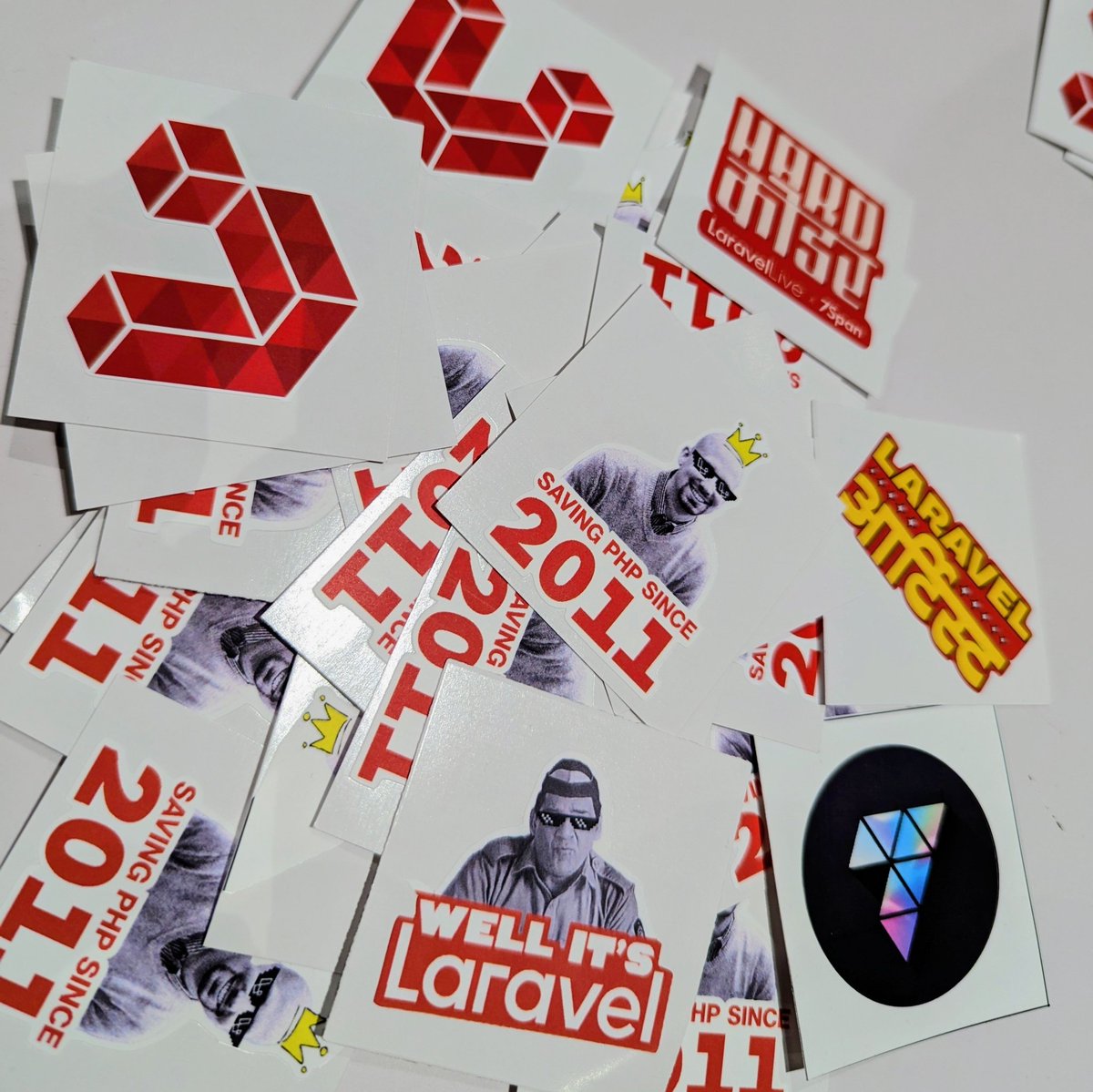 7SpanHQ's tweet image. #LaravelLive Swags are Ready! Are you? See you tomorrow 🤩

@LaravelAhm #laravel #php