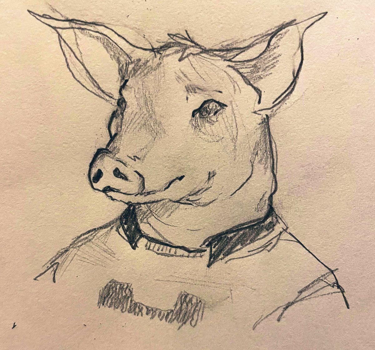 therandish's tweet photo. anyways here’s a hamilton hocks i doodled out of nostalgia while my sister was watching this week’s crit role. soon i want to take a stab at the beast himself https://t.co/yqEDnrT1mX