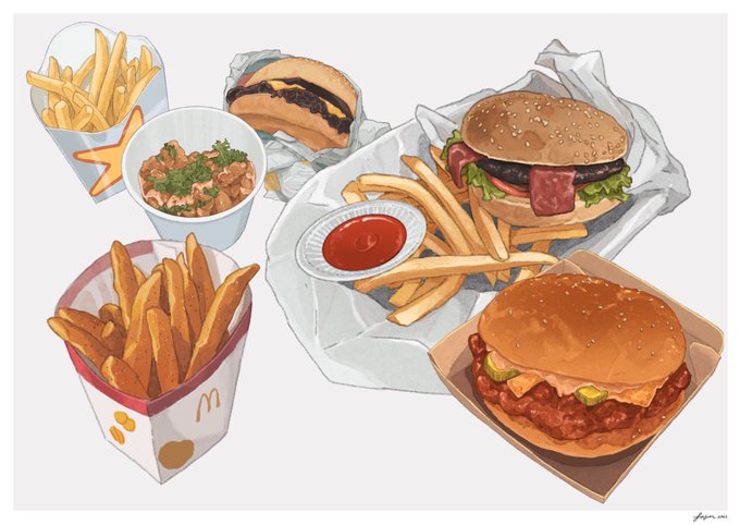 「french fries tray」 illustration images(Latest)