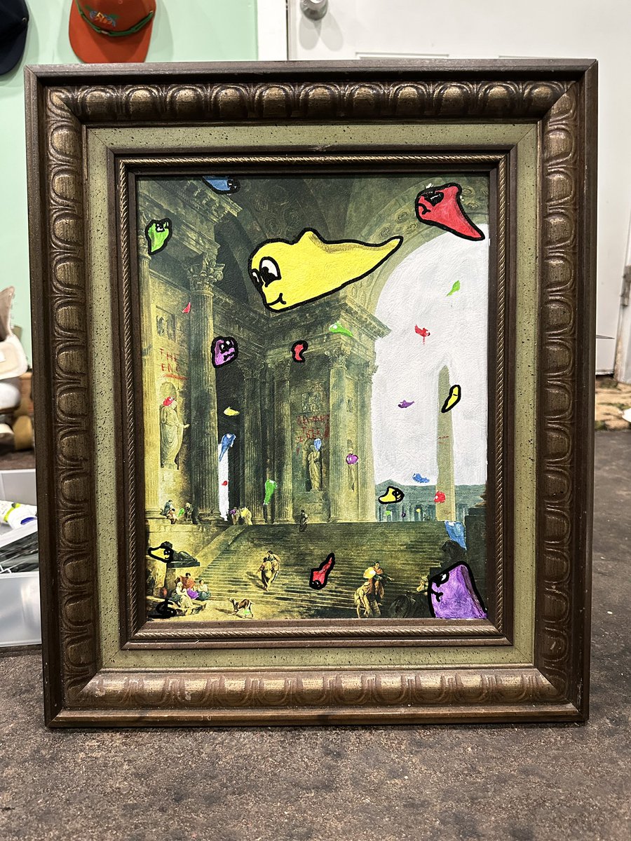 CortexHip's tweet photo. For Sale
“Infested”
$100
19x16
Acrylic, Oil Pens, and Collage
61
#art #artist #nashvilleart #nashville #instaart #musiccity #painting #artgallery #fineart #streetart #artcollector #artdealer #localartist #supportlocal #wallart #skater #mindofcc #ghosts #graffiti #colorful https://t.co/SjCIYinMCn