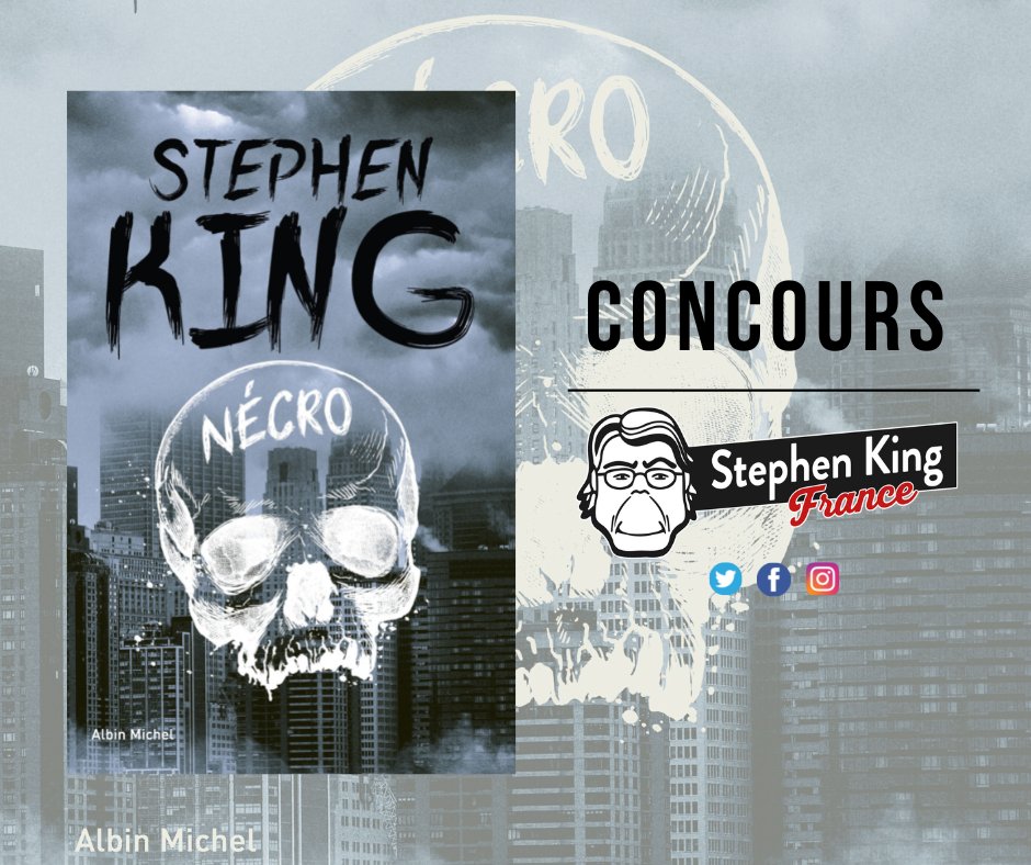 StephenKingFr's tweet photo. #Concours 🎁📕

Follow @StephenKingFr &amp; @AlbinMichel + RT ce tweet pour tenter de gagner la nouvelle "Nécro" de @StephenKing ! 😍

Bonne chance !🤞🍀

D'autres livres à gagner sur Insta et FB 👉 https://t.co/MFNd2ENGwx https://t.co/niNGlqg8Wz