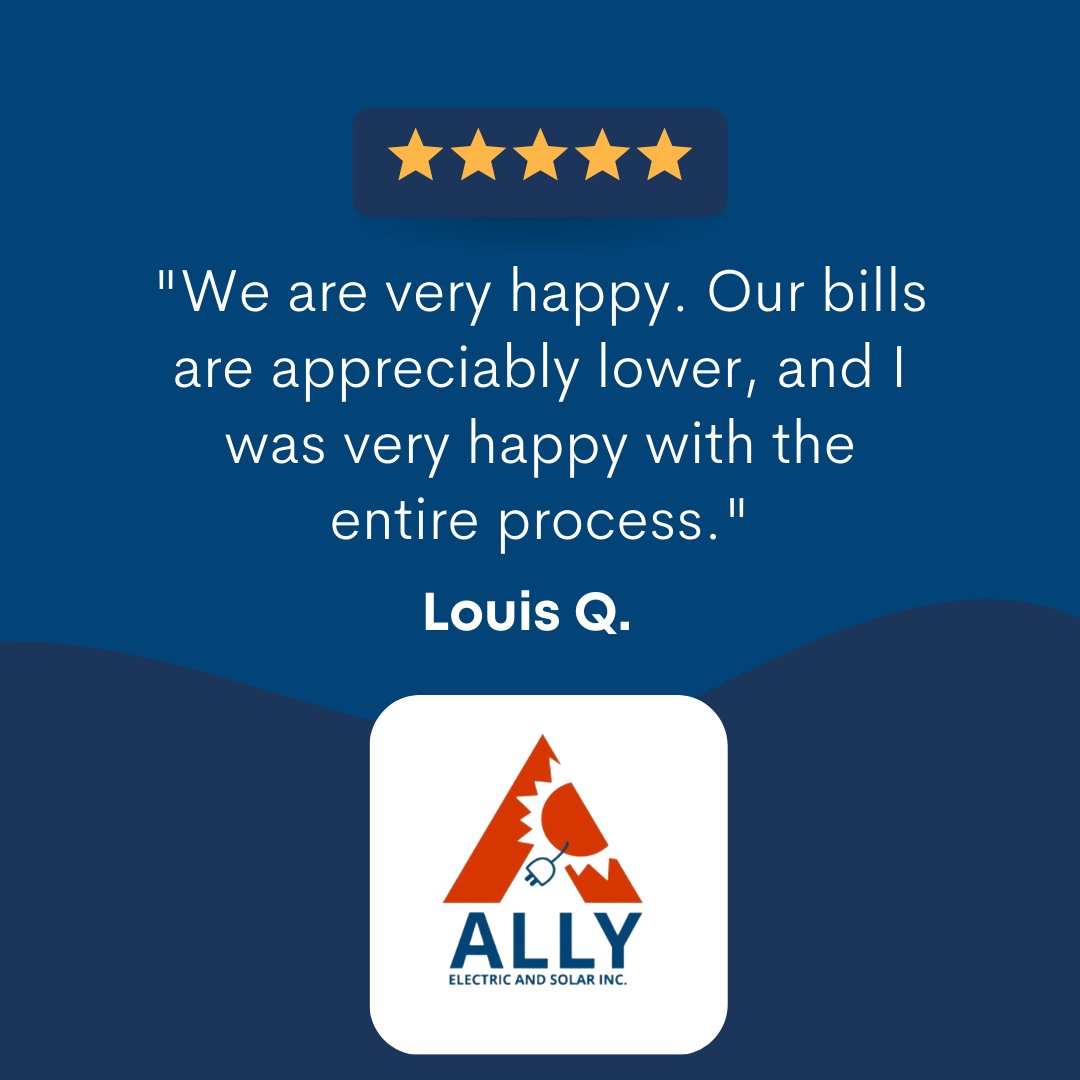 We have numerous testimonials from our customers speaking of our professionalism and quality work! 👍 
 
Visit our website👇 allyelectricandsolar.com 

#electrical #electrician #electricalinstallation #electricalcontractors #electricalsafety #solar 
#solarenergy #solarpow