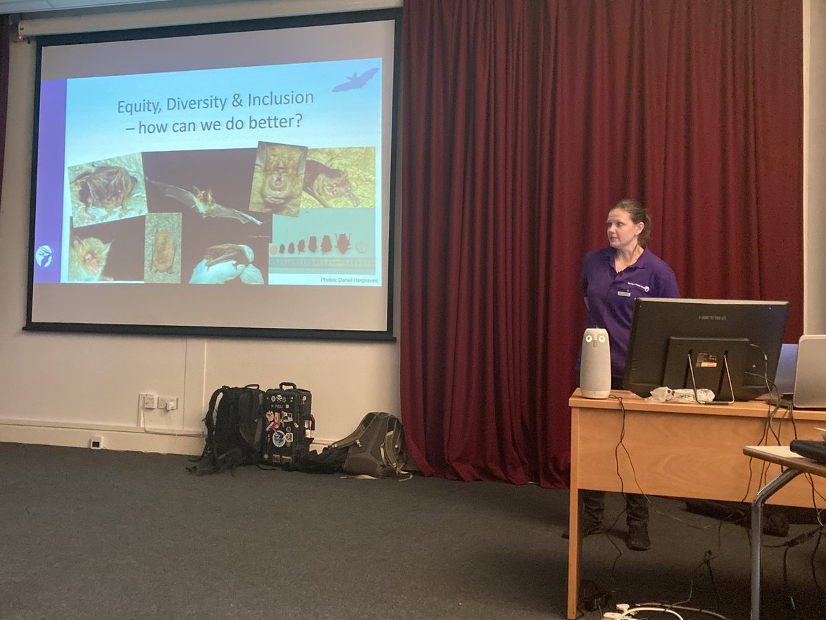 _BCT_'s tweet photo. Equity, diversity and inclusion - how can we do better is the next talk, from @_BCT_ Education and Engagement Officer #swbatconf https://t.co/AFlNr0Wmgp