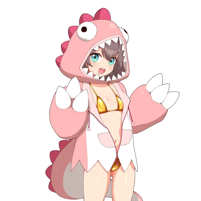 怪獣パーカーまつりちゃんゴールデン差分  