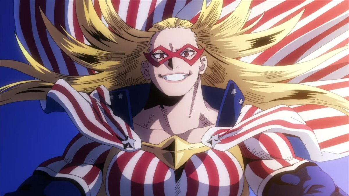 comicbookanime's tweet photo. My Hero Academia's Sixth Season is done, but who is Star and Stripe? We have your answer:

https://t.co/TnUNlK5T6F https://t.co/8SmdmE7KDH