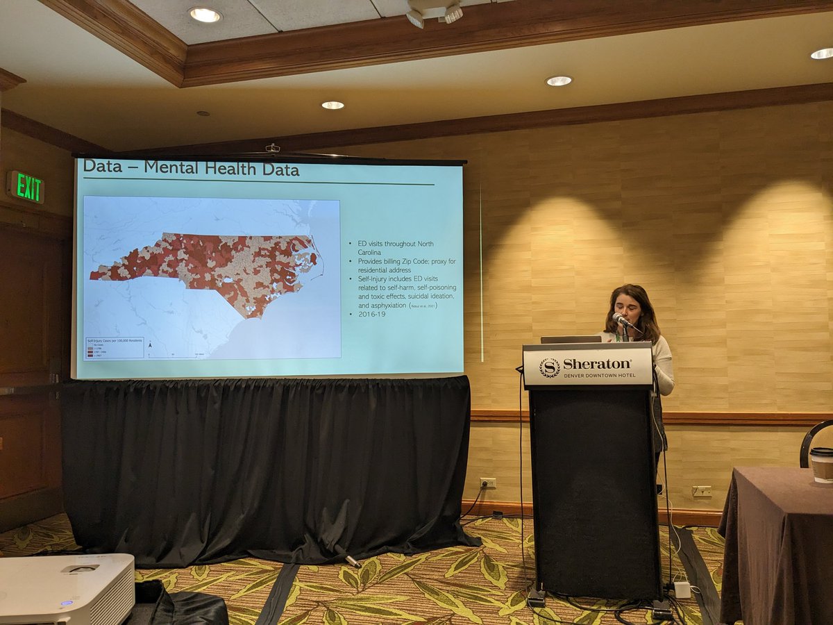 Greenspace and adolescent mental health @MagSugg #AAG2023