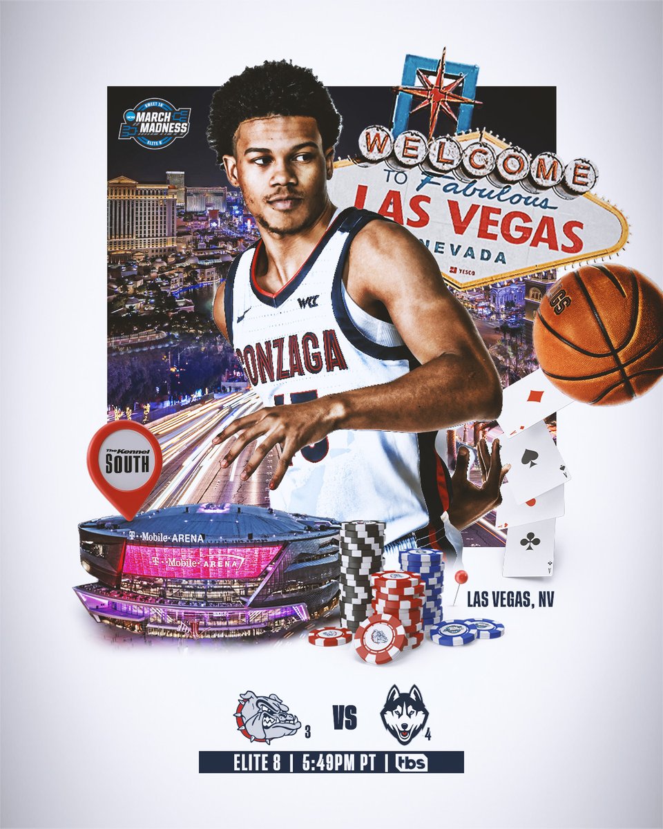 ZagMBB's tweet photo. Elite Eight.
🕡 5:49 p.m.
🏟️ @TMobileArena
📺 TBS
💻 Live Video: https://t.co/e4E0spQvS9
📻 Live Radio: https://t.co/4Yb4XsMEMR
📊Live Stats: https://t.co/mU302FwTT6
🗒️Game Notes: https://t.co/kTt6b3TFF7 https://t.co/cMiw7NRURs