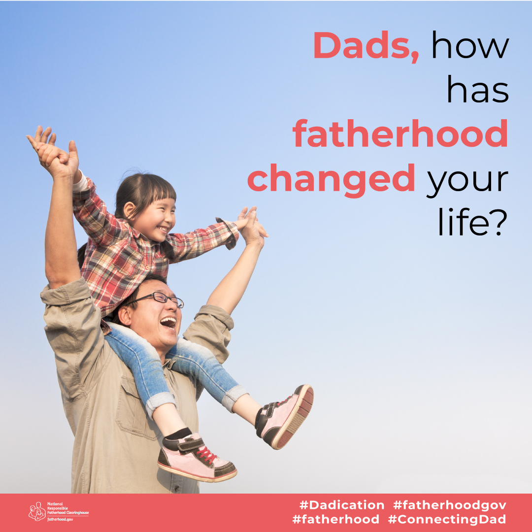 Fatherhoodgov's tweet photo. Dads, how has fatherhood changed your life? 

#Dadication
#fatherhoodgov
#fatherhood
#ConnectingDad https://t.co/0Is0DUBSRd