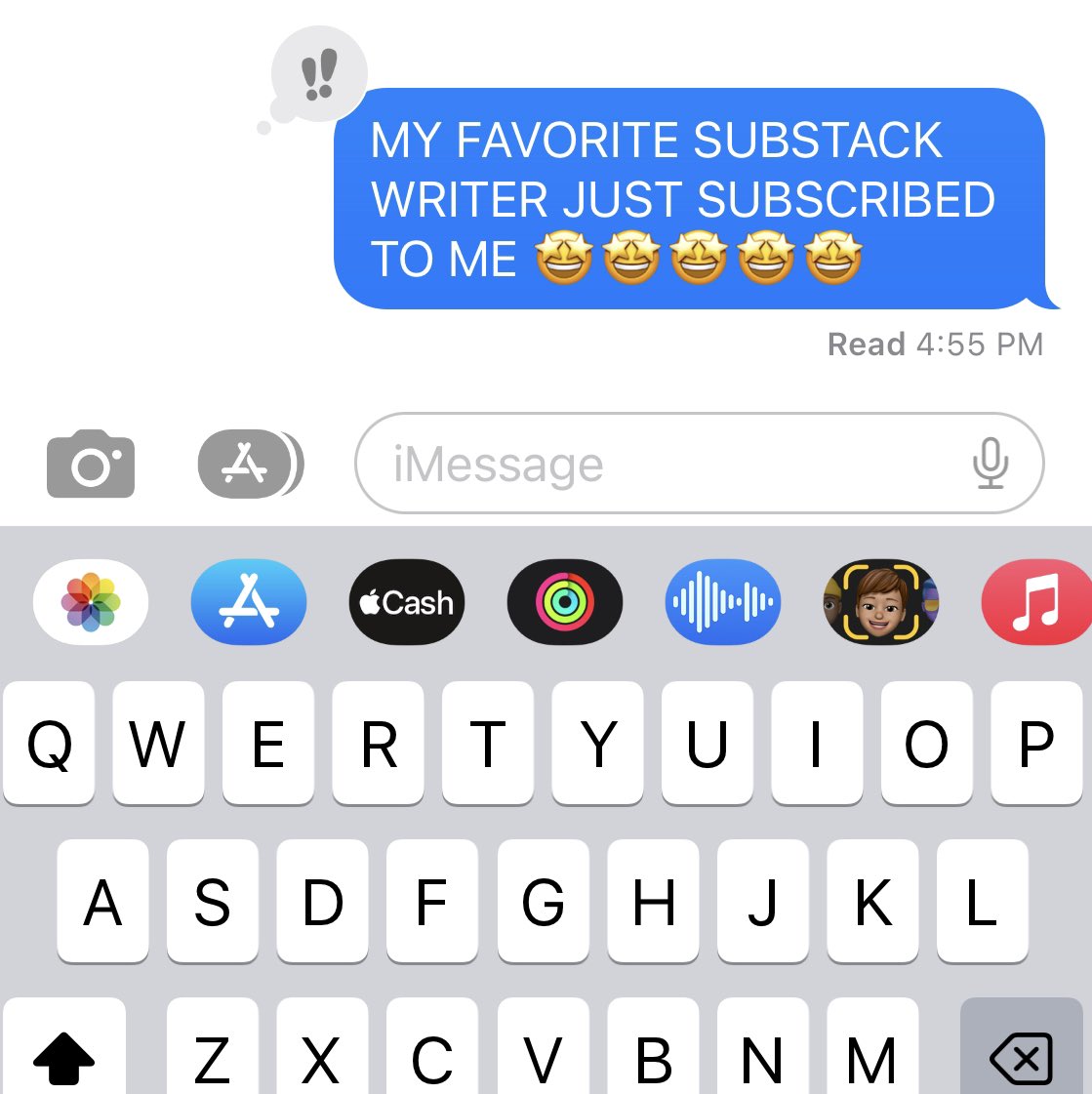 cgreenwaldwrite's tweet photo. Me: just be chill, k? 
.
.
Also me: OMG OMG OMG 

@_megconley I love your writing! https://t.co/DuIlQLiGhD