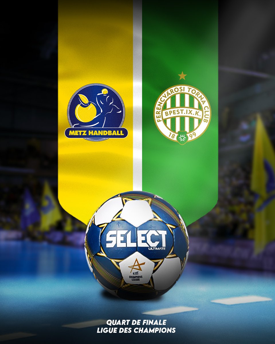 MetzHandball's tweet photo. 🌟 𝗖'𝗲𝘀𝘁 𝗼𝗳𝗳𝗶𝗰𝗶𝗲𝗹.

Nous affronterons donc FTC Kézilabda 🇭🇺 pour les quarts de finale d' @ehfcl ! 

#EHFCL https://t.co/YQF9ZNovOv