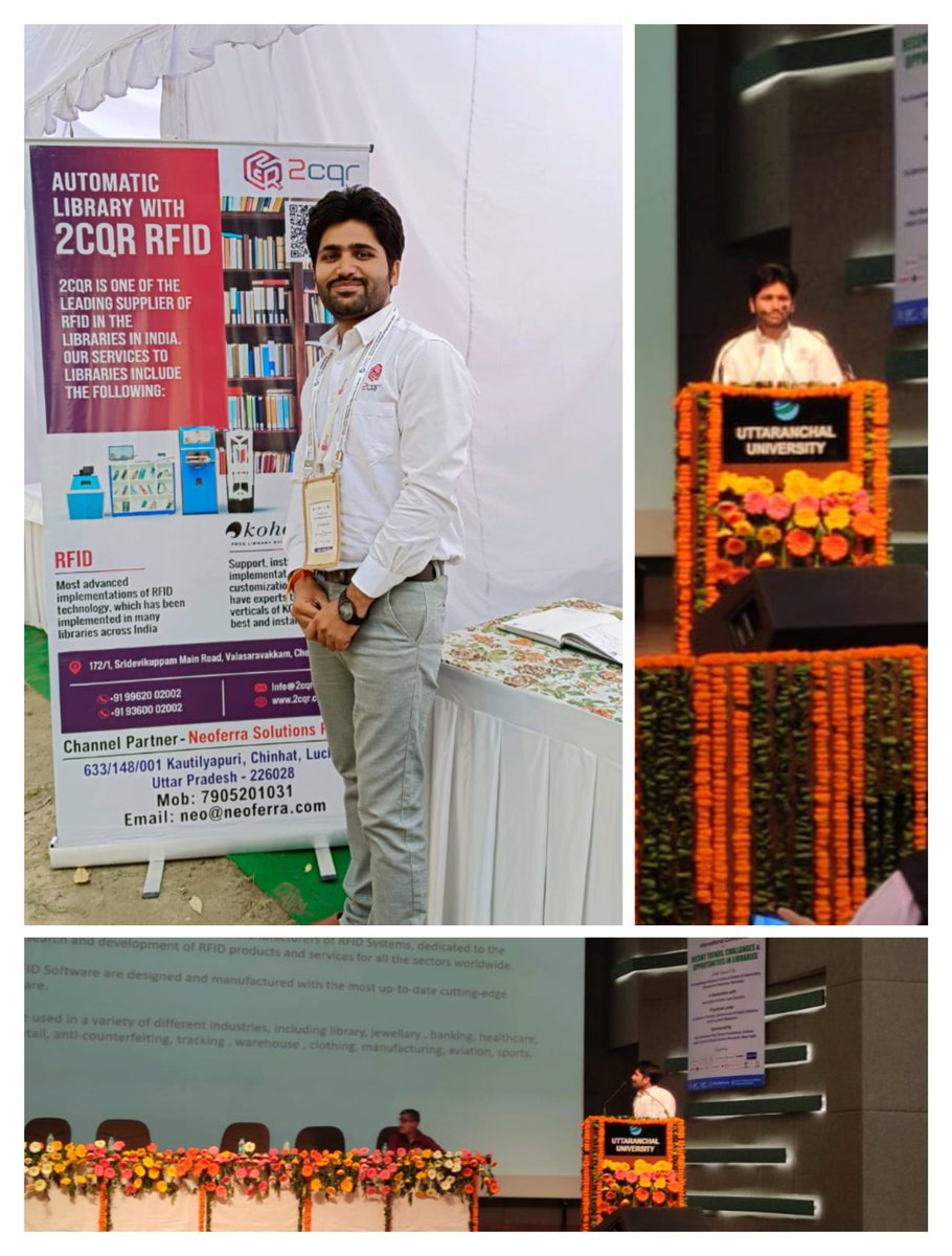 NeoFerra's tweet photo. Just attended the International Conference on Recent Trends, Challenges &amp; Opportunities in Libraries at Uttaranchal University Dehradun as a channel partner of 2CQR Automation Pvt Ltd. 
#NeoFerra https://t.co/4oUzF5WsMm