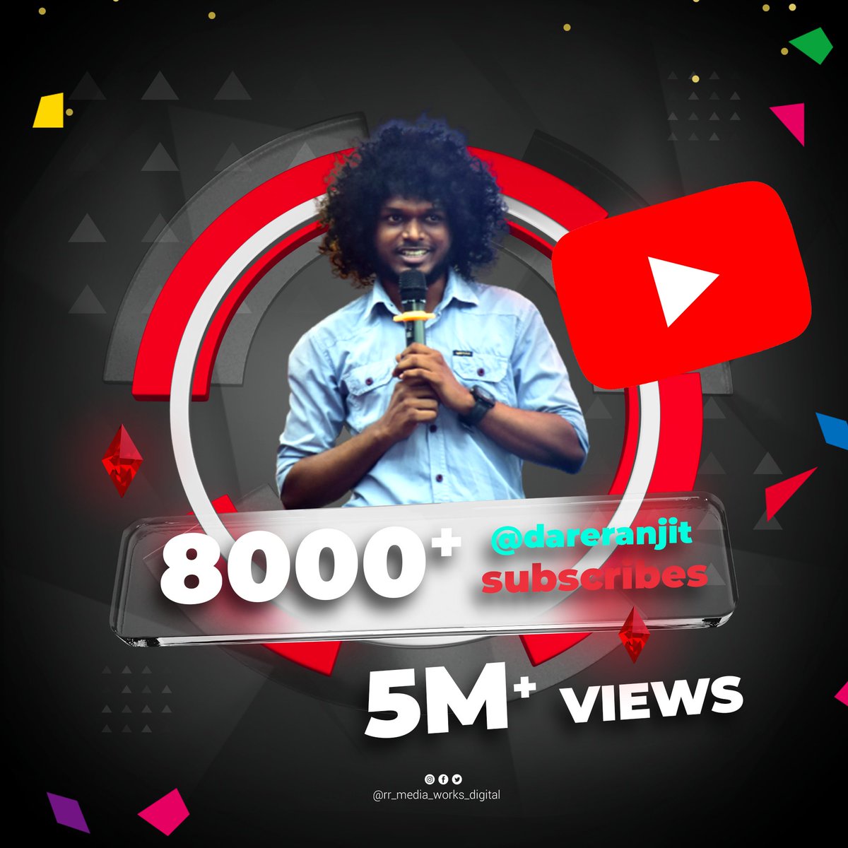 RRMediaWorksDi1's tweet photo. பல வருடங்களின் உழைப்பு !
இன்று ஊதியமாக.... ▶️

👉design @ranjithracks 

👉SUBSCRIBE https://t.co/PnwcofPsko

👉Spotify- https://t.co/l98o6bwGeu...

👉Facebook Page-https://t.co/Vp2duym4Us?...

#youtube #designer #poster #chennai #views #march  #adobe #trend #animation https://t.co/zYuUuAHYKD