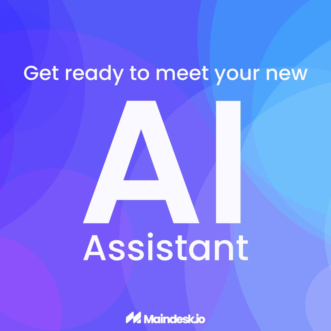 Maindesk_io's tweet photo. Get ready to meet your new Maindesk AI assistant in the next few days 😉 never feel alone again when working on your website, your assistant will be there with you🤝 https://t.co/XZs0gBVuIc