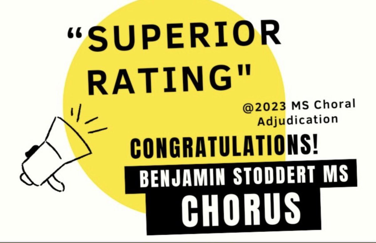 BSMS_PGCPS's tweet photo. A huge congratulations to the BSMS CHORUS!! You have made the Eagle Community Proud! #TheStoddertWay is the ONLY way! @pgcps_vg @PrincipalBSMS #SUPERIOR https://t.co/lETgE6O5SP