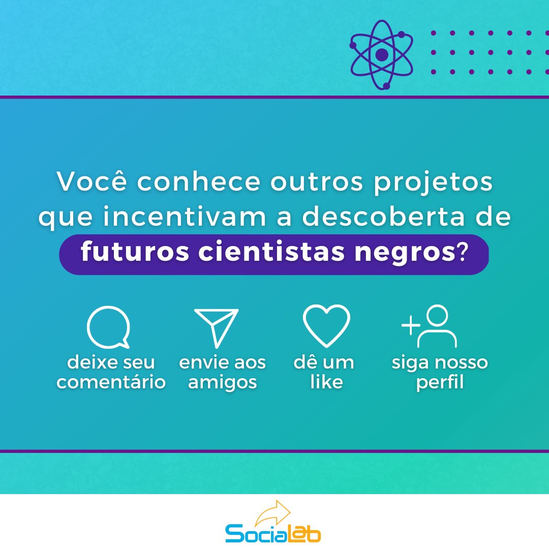 ✅Queremos exaltar instituições que também lutam pela inclusividade na ciência. 
Veja as imagens e conheça duas ações incríveis!➡️➡️

#compartilhesocialab #ciencia #science #pesquisabrasileira #inovação