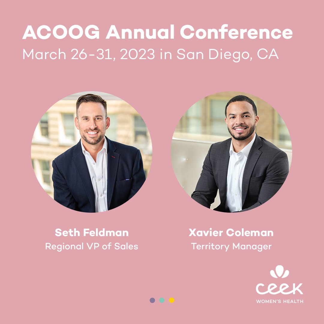 CeekHealth's tweet photo. Gearing up to head off to the #ACOOG 90th Annual Conference starting March 26. Looking forward to fostering meaningful connections and exchanging ideas with attendees on ways to better serve their patients. Stop by the Ceek booth - we look forward to seeing you there! #obgyn #cme https://t.co/Dw1JifbJRT