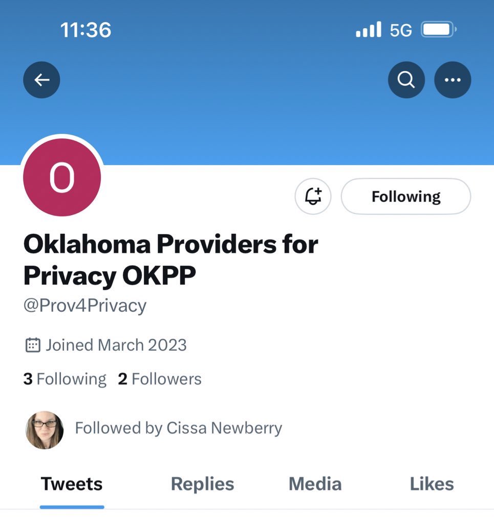 Oklahoma Providers for Privacy tweet media