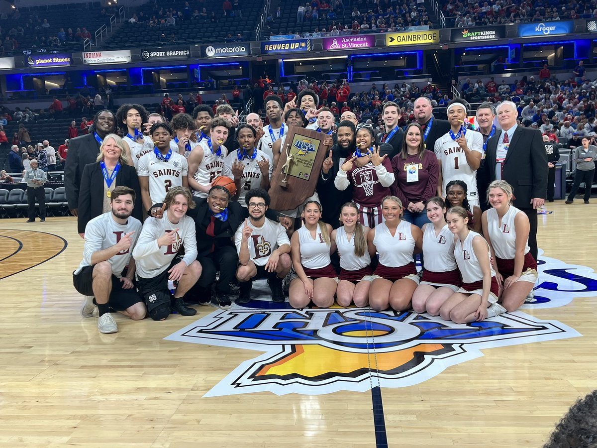 IHSAA1's tweet image. The Indianapolis Lutheran Saints are the 2023 Class 1A Basketball State Champions! This is their first Basketball state title in school history! 🏀🏆 @LutheranSaints