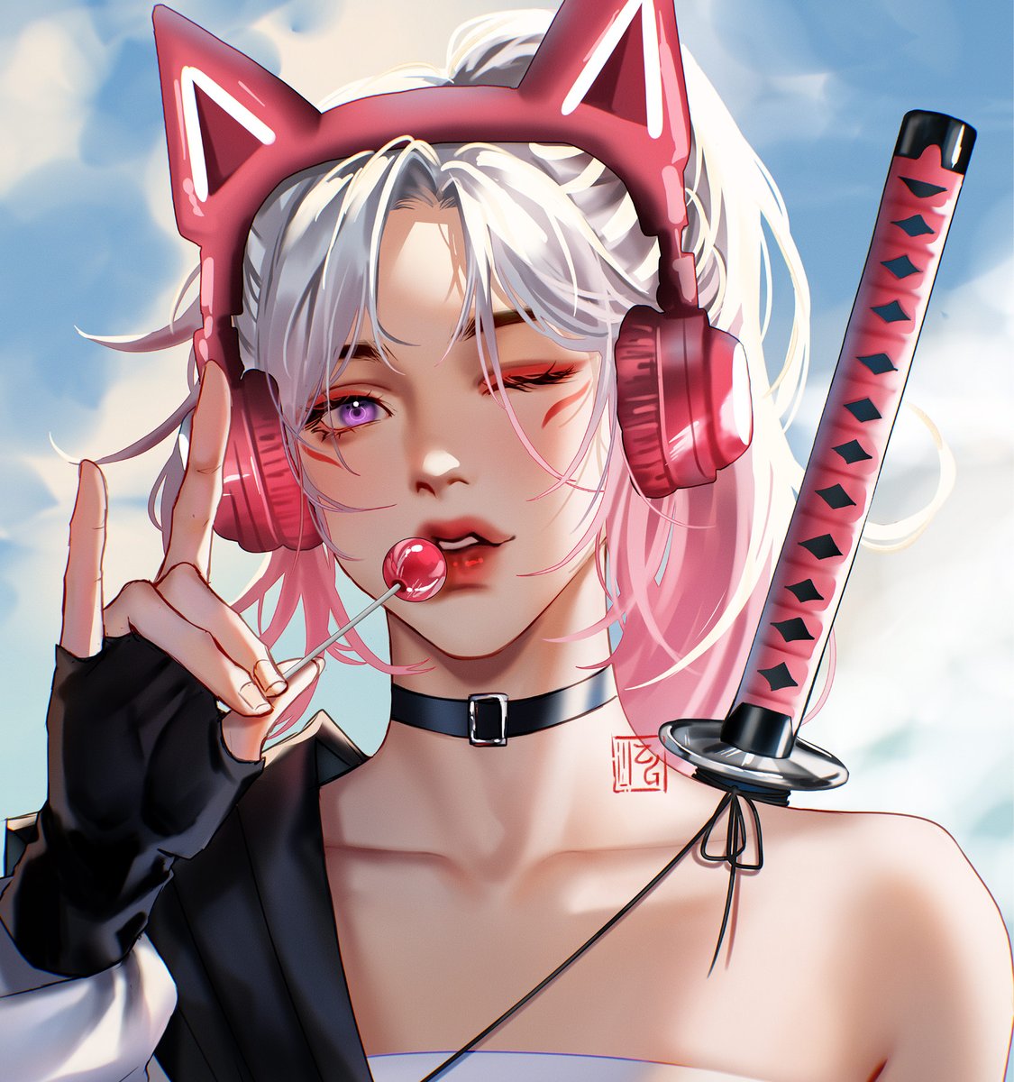 Emma - Kitsune Samurai 😊
She belongs to the Samurai gang just like Xavier ehehe
[new OC]