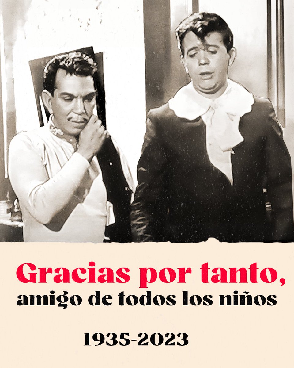 Con gran tristeza y respeto, lamentamos el fallecimiento de un gran actor, comediante y presentador, con quien tuvimos el honor de compartir momentos únicos y escenas memorables. Descanse en paz, Xavier López, Chabelo. Tu legado permanece.

"El Extra, 1962"