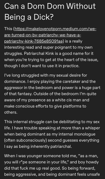 I wrote a post on Tumbr (Twitter won&rsquo;t let me link to Tumblr, so photos 🤷🏻) as a response to a really