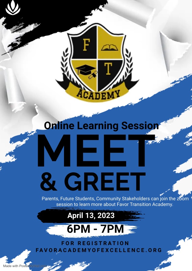 FavorAcademy's tweet photo. Join us for our next information session. Updates about our opening plans and timelines will be shared. Register to attend at https://t.co/gzvC0Vahv3. 
#sharewidely #favorED #restoration #awholeRISEr https://t.co/2SNmKtyaxa