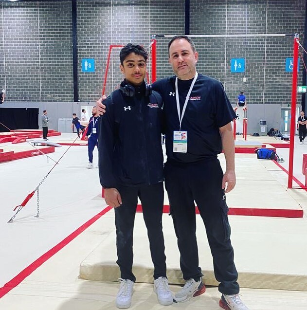 HarrowGymClub's tweet photo. Congratulations Elijah on your first British Championships 🇬🇧✨🤩

#TeamHarrow
#HarrowGymnastics 
#BritishChampionshjps https://t.co/pntbRFLV8t https://t.co/IV26NFxtUi