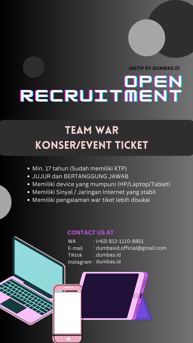 NOBAR KONSER | JASTIP TIKET KONSER by DUMBAS ID tweet media