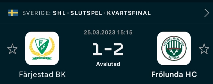 OganGbg's tweet photo. Härligt krigat idag! Nu avgör vi hemma på måndag! #VFHC #SHL https://t.co/YYiSUzATkH