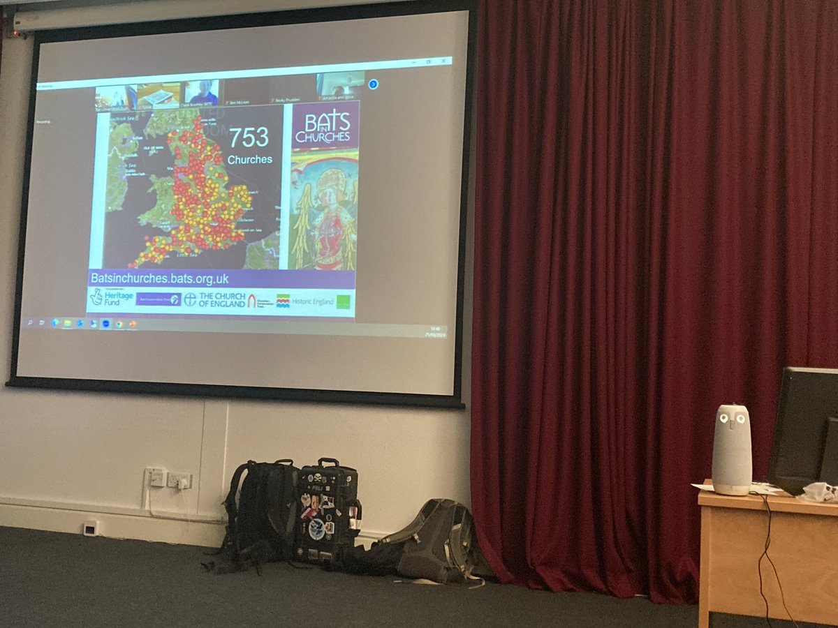_BCT_'s tweet photo. The @BatsinChurches surveyed 753 churches (red dots on the map)!! Thank you to everyone involved! #swbatconf https://t.co/6S3J4AyzNT