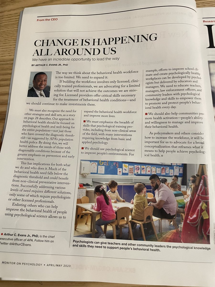 KarinMariaPsyD's tweet image. “Psychologists can give teachers and other community leaders the psychological knowledge and skills they need to support people’s behavioral health.” - @ArthurCEvans  ❤️ Exactly what I’ve been doing ❤️
Feels good when the voices of APA leadership are consistent with the work we…