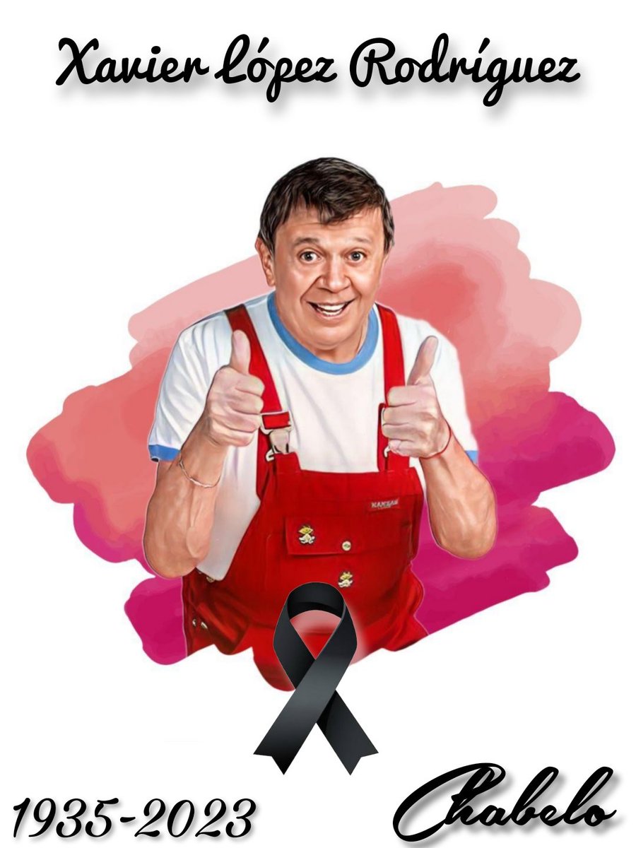 alianza_art's tweet photo. El equipo de Alianza de Redes Territoriales lamentamos el sensible fallecimiento del señor Xavier López "Chabelo", siempre será recordado por su sencillez, carisma, calidad humana y su cercanía con los niños y jóvenes ✨ 

¡Que viva por siempre el eterno niño! 🤍🕊️
#Chabelo #QDEP https://t.co/ySQUpoxoNM