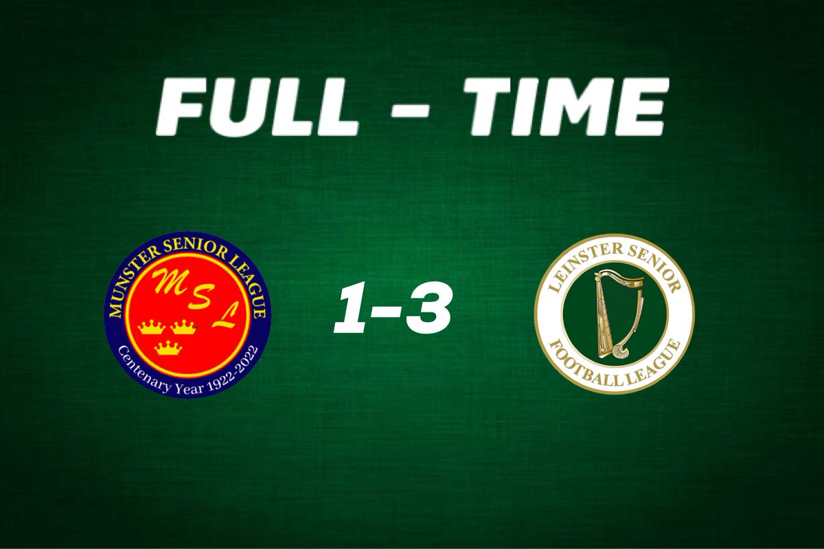 FULL - TIME | 

A brilliant performance and win. Goals from Patrick O’Sullivan ( 2) Calvin Douglas. 

FAI MICHAEL WARD CUP WINNERS 🏆 

Well done Brian McCarthy, <a href="/LSLLeague/">Leinster Senior League</a> squad and staff 👏🏼 

#LSLLiveScore.