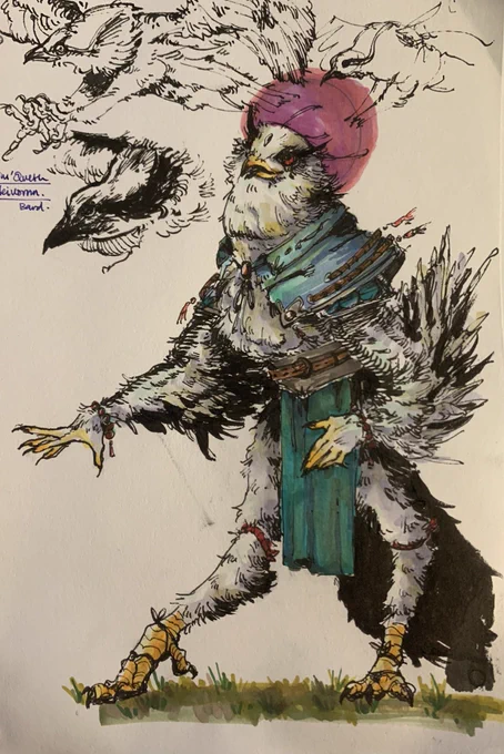 My new DnD Bard, Nim'Queth Soleivornn #dnd #dnd5e 