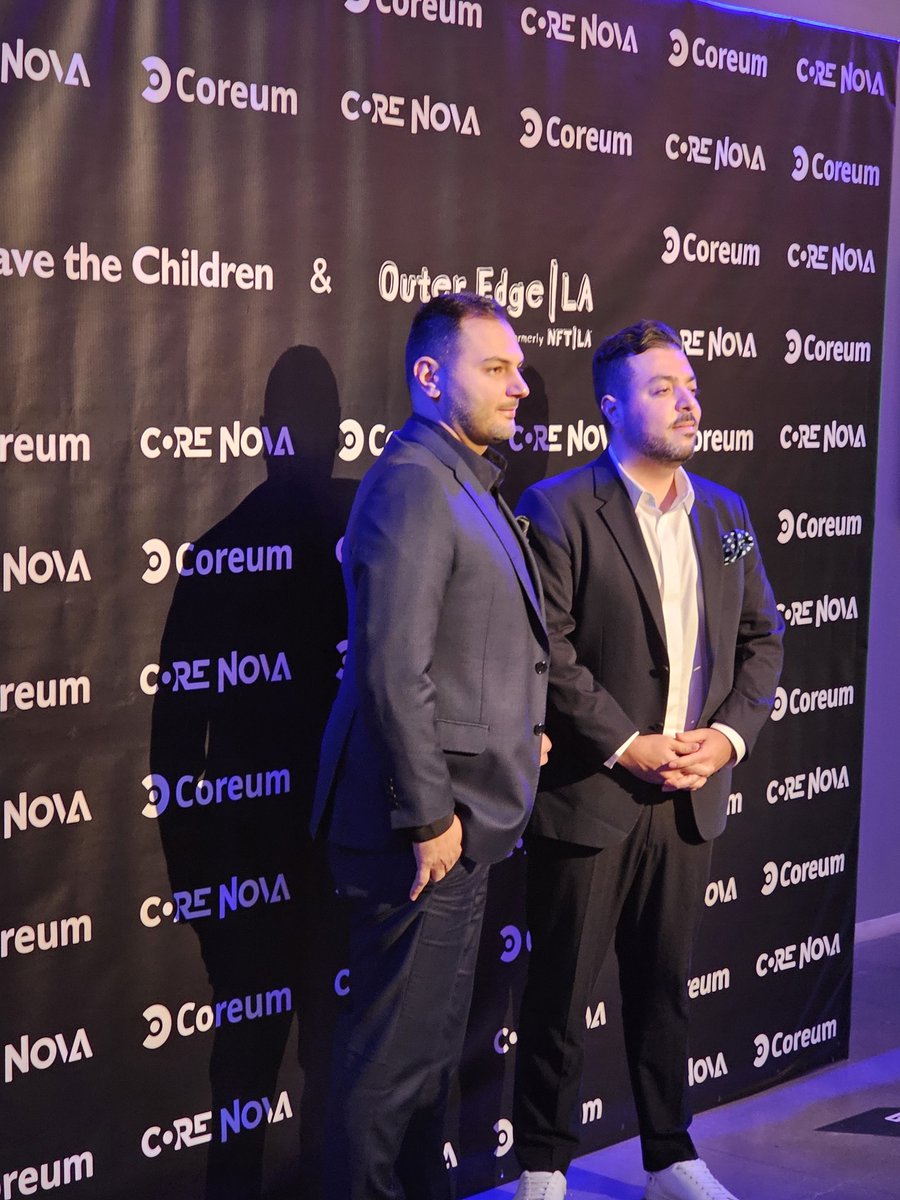 txconcepts's tweet photo. What a pleasure meeting @bobrasX and @rezabashash and so many more last night at #CoreNova. 

Will have a video out very soon.

This is just the beginning. 

#Coreum

#SaveTheChildren https://t.co/V0620F5DvX