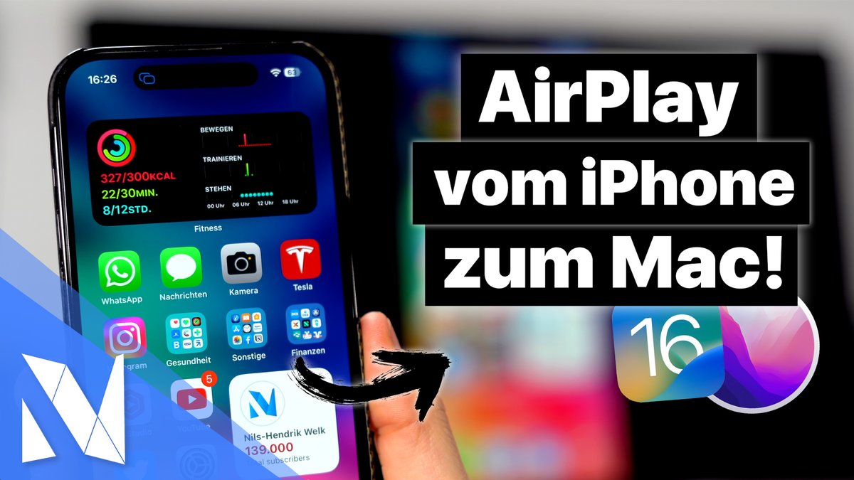 AirPlay ist extrem praktisch und zwar nicht nur auf dem Apple TV oder Smart TV📺🙌🏼 Denn ihr könnt auch von eurem iPhone/iPad den Bildschirm auf eurem Mac spiegeln📱🖥️ Wie das geht, zeige ich euch in meinem neuen Video! 🔥 #AirPlay #iOS16 #macOSVentura 
--> youtu.be/E7IuGn0KQVE