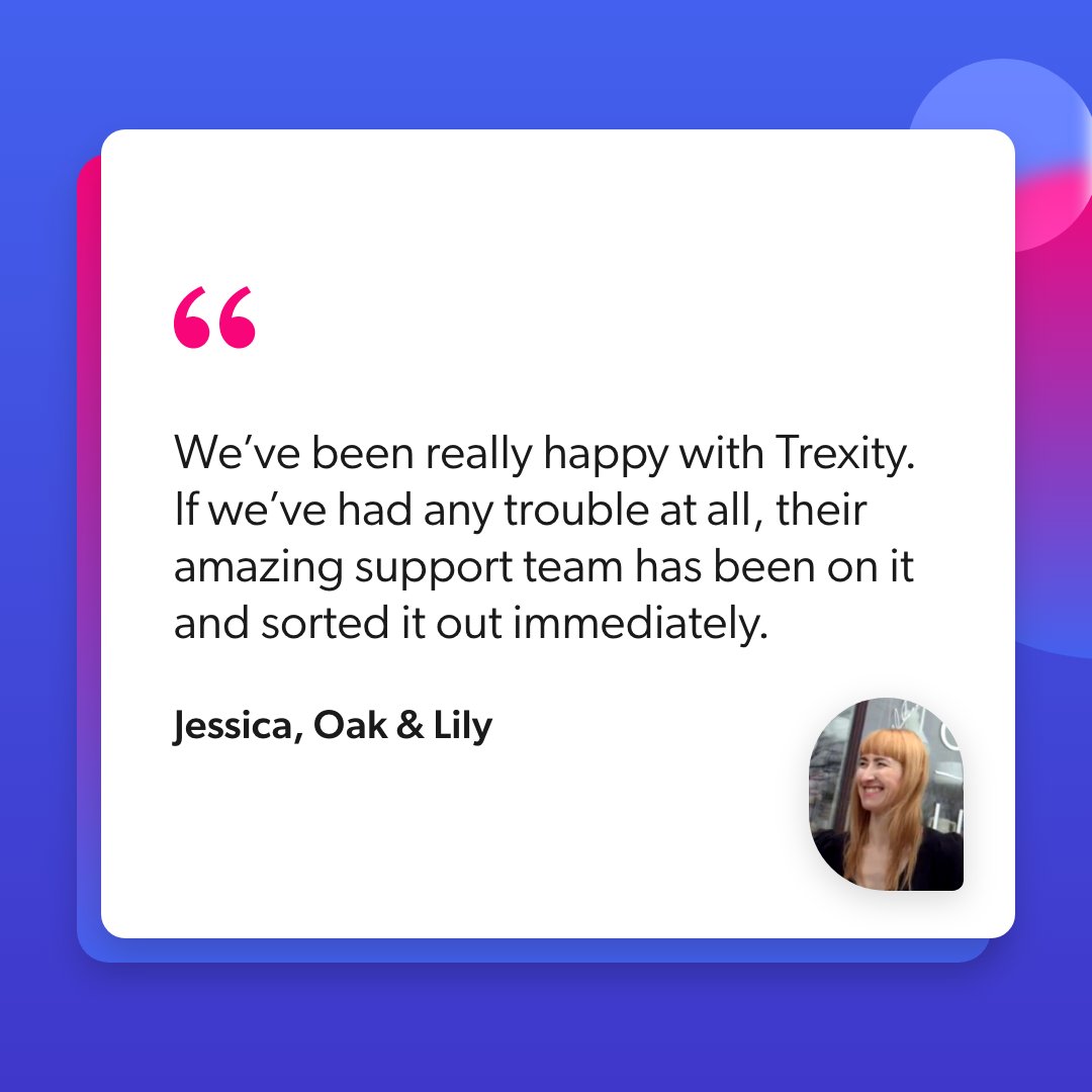 Trexityapp's tweet image. When you sign up with Trexity, we won’t leave you hanging. Our in-house support team is there with you every step of the way, 7 days a week, to walk you through any questions you may have and help get you started.

hubs.li/Q01J1G0z0

#trexity #oakandlily #localdeliviered