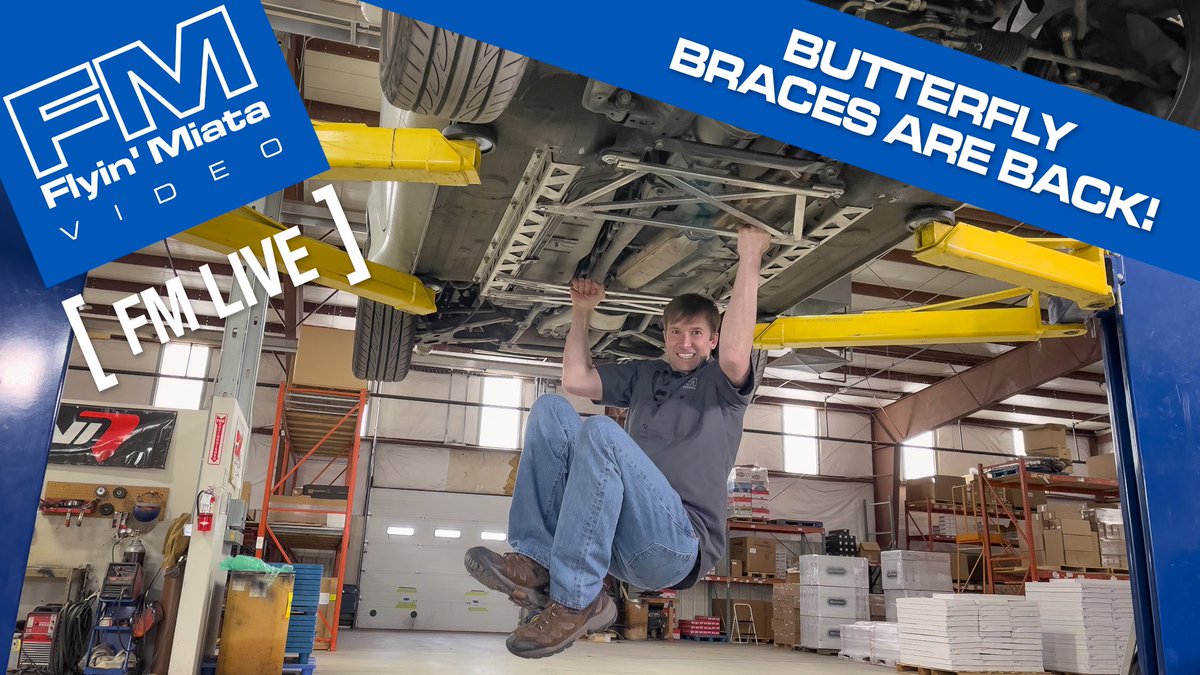 FlyinMiata's tweet photo. This week on FM Live, Brandon shows off the newest version of our Butterfly Brace for NA/NB Miatas!
https://t.co/3lsF5dzYuy

#butterfly #brace #bracing #framerails #chassisstiffening #exclusive #NA #NB #BrandoNFitch #FMLive #Live #video #part #product #upgrade #FM #FlyinMiata https://t.co/hD1nezCUO8