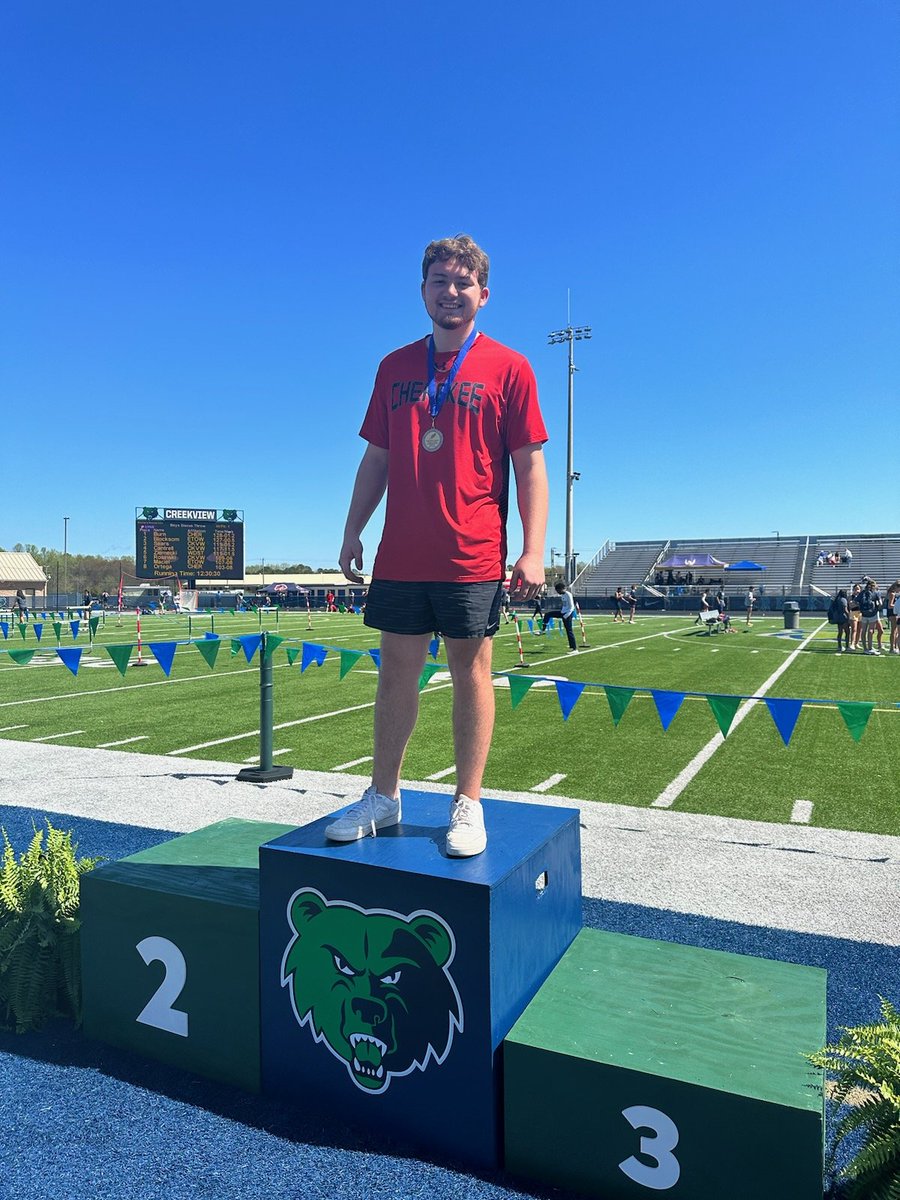 coachccurtiss's tweet photo. JD Burn is our 2nd County Champ of the day in the discus!! #topofthepodium https://t.co/eQMnll9Qnk