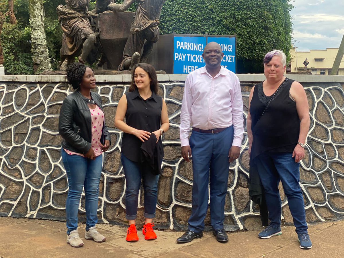 Vice received Prof. Trixie Smith (R) n Dr. Grace Pregent (L) Trixie Smith; heads the Writing Center at
Michigan State University while  Grace is her associate. They a on a visit wit MUK to discuss setting up a writing center, initiative will better Ugandans in the writing craft.