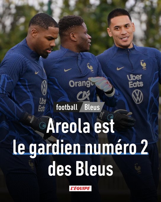 football / Bleus : Areola est le gardien numéro 2 des Bleus