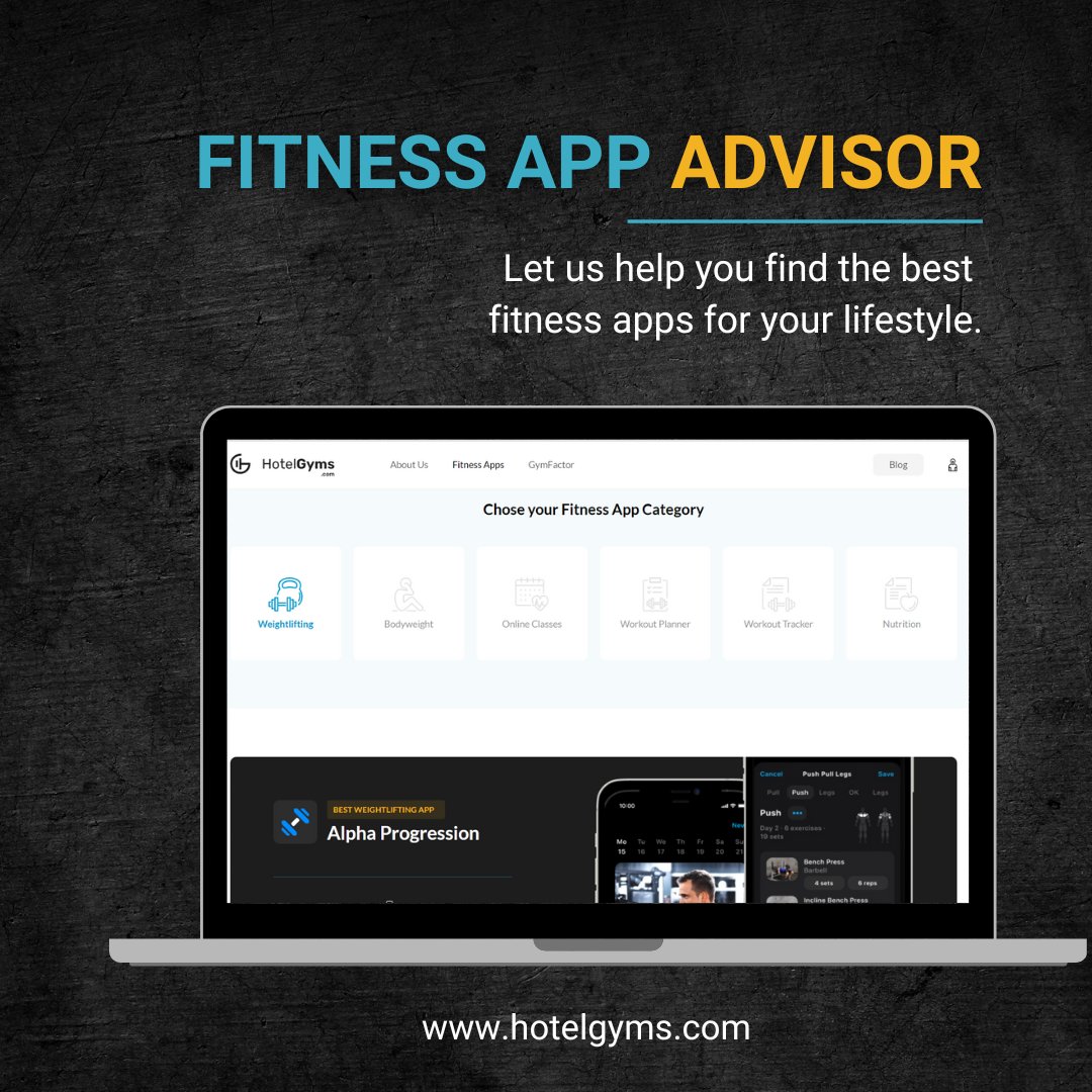 Especially when you're traveling – a #fitnessapp can be a true lifesaver. 👀

Discover our fitness app advisor right here: 
hotelgyms.com/fitness-apps
