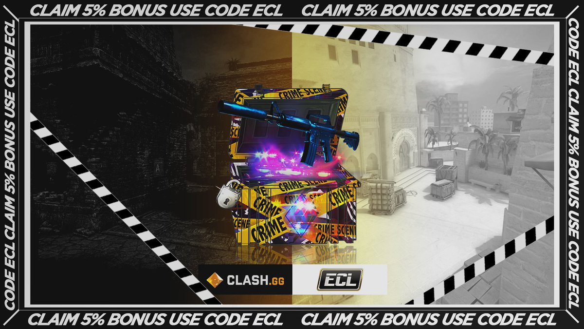 You might not have access to CS2 yet but you can still use the code 'ECL' on clash.gg/r/ECL for a 5% deposit bonus(up to 100$) every 24 hours!🤑 

🔞