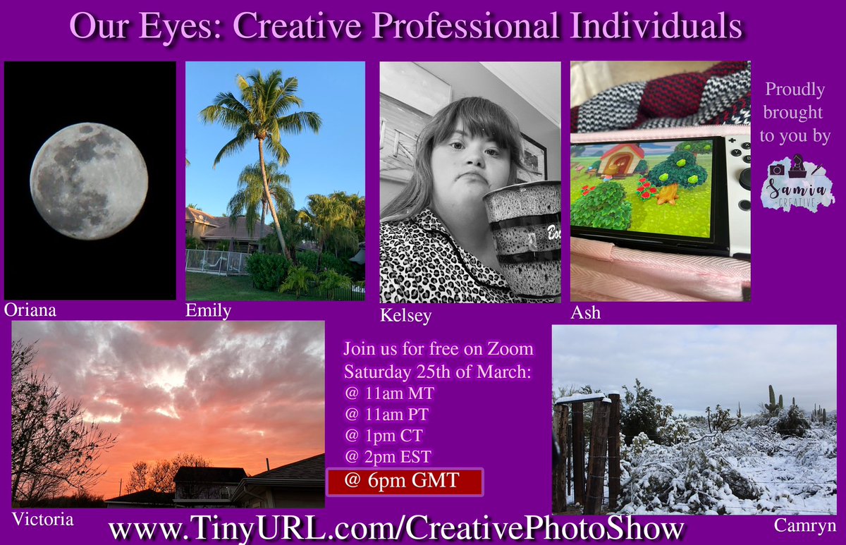 SamiaMeahPhoto's tweet photo. Come join us on zoom for an awesome free photography show in 50mins time https://t.co/JZqI7ct6B4 https://t.co/TXbseMoj7j