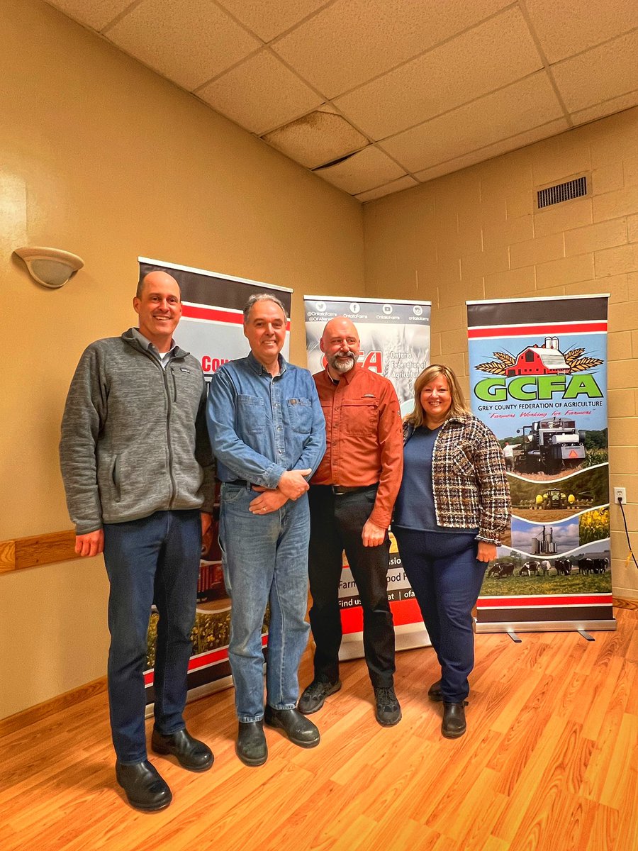 <a href="/BenLobbMP/">Ben Lobb</a> <a href="/voterickbyers/">Rick Byers</a> <a href="/AlexRuff17/">Alex Ruff</a> <a href="/LisaThompsonPC/">Lisa Thompson</a> .. txs for attending, participating <a href="/GreyFedAg/">Grey County Federation of Agriculture</a> annual politicians meeting .. your support of <a href="/GreyFedAg/">Grey County Federation of Agriculture</a> #farms and #farmers #ontag #ag is so helpful and appreciated