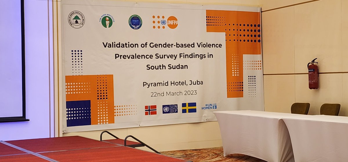 richard_teny's tweet photo. Reminsincing about the survey findings on GBV prevalence in SSD,it's no lie that we have a long way to go, but with dedication leadership already shown by @UNFPASouthSudan @OlajideDemola supported by MGCSW &amp; all partners we 'll win. #SSOT https://t.co/g2zTPykTGd