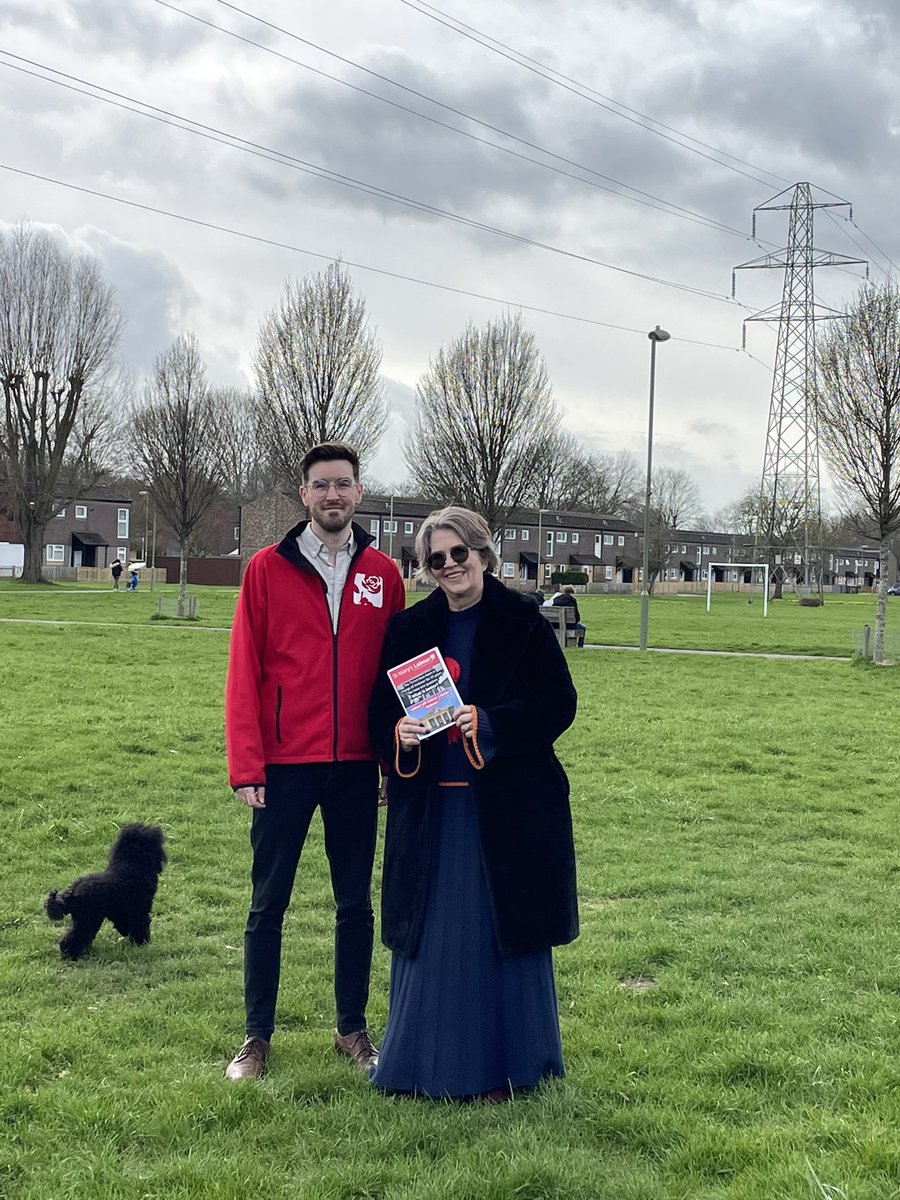 AndyFitchet's tweet photo. Great to be out and about around St Mary’s with @JudithECole and some brilliant @NWHantsLabour supporters. https://t.co/dqEIXmwupy